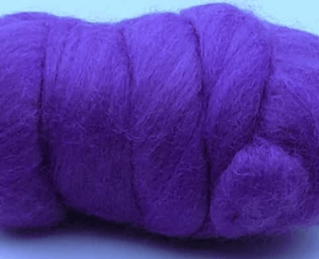 Dyed Merino wool top 22micron 25g