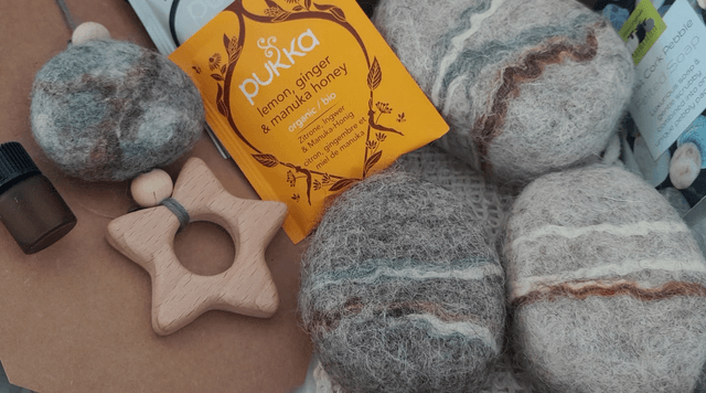 Felted soap complete gift set - Lemon balm